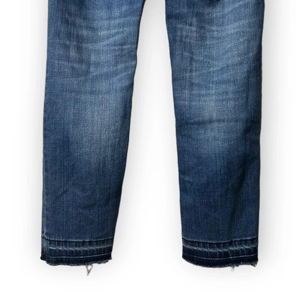 Denim Forum The Nico Mid Rise Skinny Crop in Medium Lagoon  26 - Picture 9 of 12